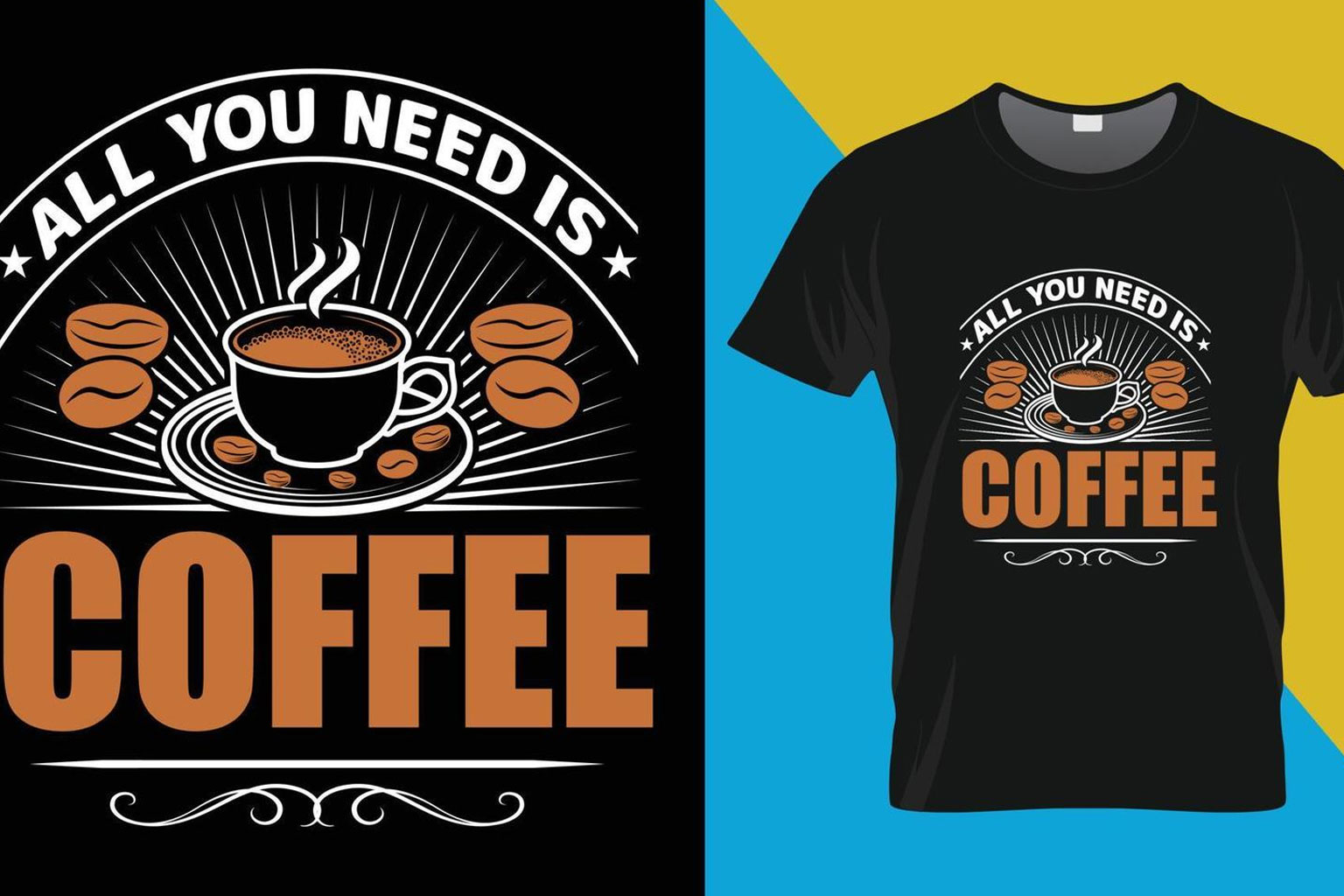 Coffee-Themed Novelty T-Shirts